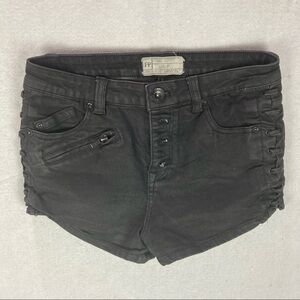 Free‎ People Lone Ranger Lace-Up High Rise Button Fly Shorts